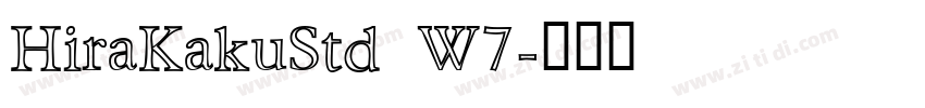 HiraKakuStd W7字体转换